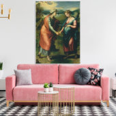 Der Besuch Leinwanddruck (Insitu (Wohnzimmer))