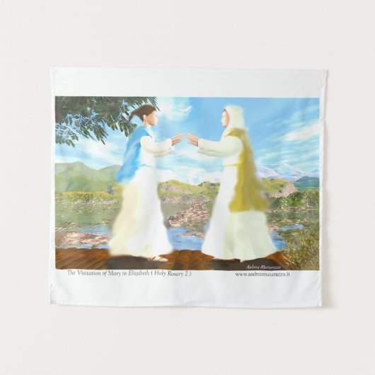 Der Besuch Mariens bei Elisabeth Wandteppich (Vorderseite (Horizontal))