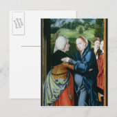 Der Besuch Postkarte (Vorne/Hinten)
