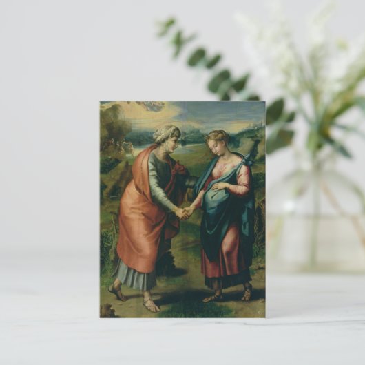 Der Besuch Postkarte (Stehend Vorderseite)