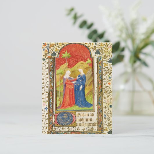 Der Besuch Postkarte (Stehend Vorderseite)