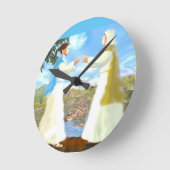 Der Besuch Runde Wanduhr (Winkel)