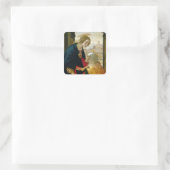 Der Besuch von 1491 Quadratischer Aufkleber (Tasche)