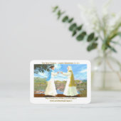 Der Besuch von Mary an Elisabeth Heilige Platzkarte (Stehend Vorderseite)