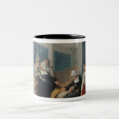 Der Besuch von Monsieur und von Madame Necker Zweifarbige Tasse (Mittel)