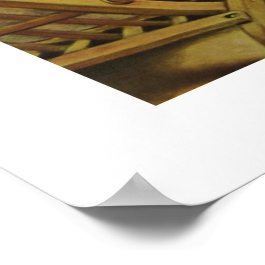 Der Besuch von Moritz von Schwind Poster (Ecke)