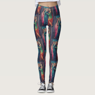 Der Besuch von Pontormo Manierist Fine Art Leggings