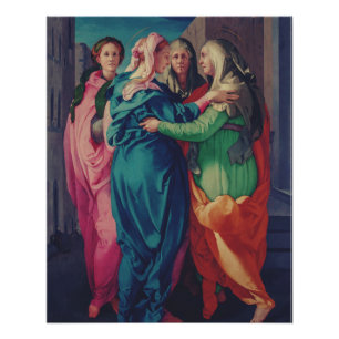 Der Besuch von Pontormo Manierist Fine Art Poster