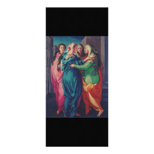 Der Besuch von Pontormo Manierist Fine Art Werbekarte