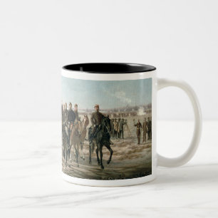Der Besuch zum Fluss-Schwarzen durch General Julio Zweifarbige Tasse