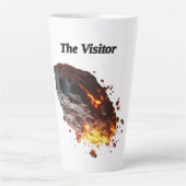 "Der Besucher" Asteroiden kosmischen Design Latte Milchtasse (Vorderseite)