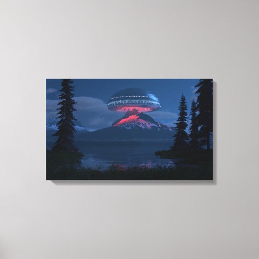 Der Besucher Leinwanddruck (Vorderseite)