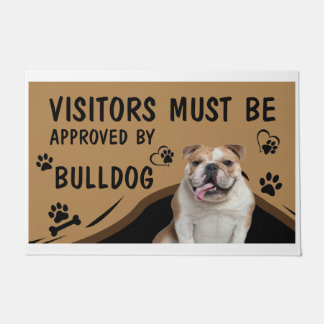 Der Besucher muss von Springer Bulldog zugelassen  Fußmatte