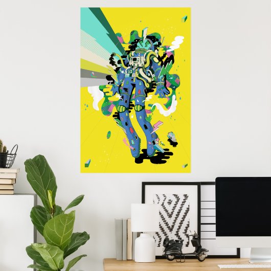 Der Besucher Poster (Heimbüro)