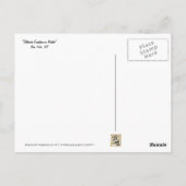 Der Bethesda-Brunnen im Winter Postkarte (Rückseite)