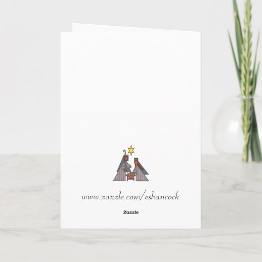 Der Bethlehem-Star Feiertagskarte (Rückseite)