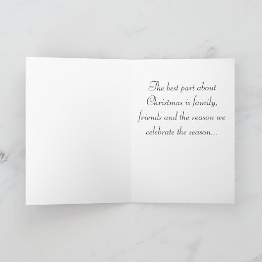 Der Bethlehem-Star Feiertagskarte (Innenseite)