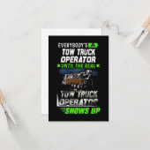 Der Betreiber eines echten Lastwagens Karte (Vorderseite/Rückseite Beispiel)