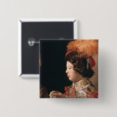 Der Betrüger mit dem Pik-Ase Button (Vorne & Hinten)