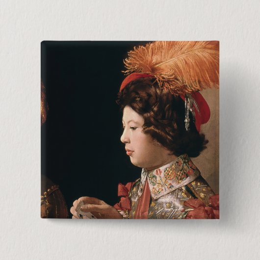 Der Betrüger mit dem Pik-Ase Button (Vorderseite)