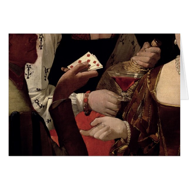 Der Betrüger mit dem Pik-Ase, Detail von (Vorderseite (Horizontal))