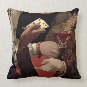 Der Betrüger mit dem Pik-Ase, Detail von Kissen