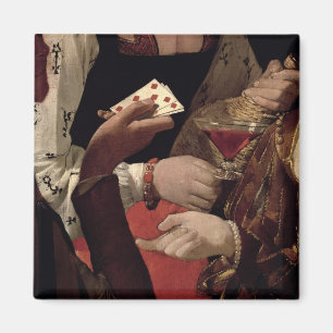 Der Betrüger mit dem Pik-Ase, Detail von Magnet