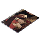 Der Betrüger mit dem Pik-Ase, Detail von Notizblock (Linke Seite)