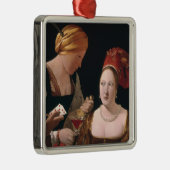 Der Betrüger mit dem Pik-Ase Silbernes Ornament (Rechts)