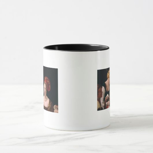 Der Betrüger mit dem Pik-Ase Tasse (Zentrum)