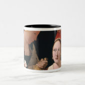 Der Betrüger mit dem Pik-Ase Zweifarbige Tasse (Mittel)