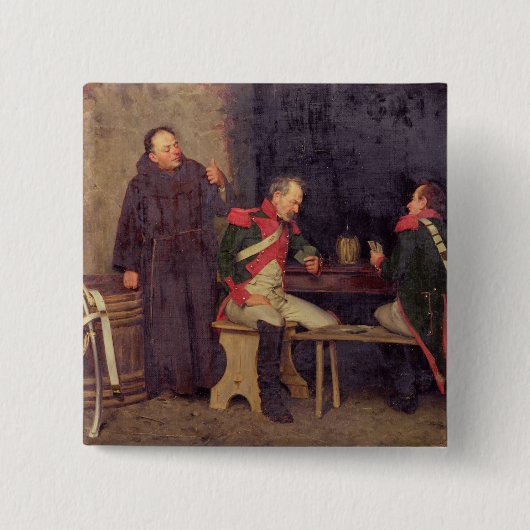 Der Betrüger (Öl auf Leinwand) (eins von Paaren - Button (Vorderseite)