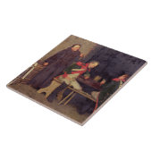 Der Betrüger (Öl auf Leinwand) (eins von Paaren - Fliese (Seite)