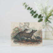 Der Beutelwolf von Joseph Wolf Postkarte (Stehend Vorderseite)