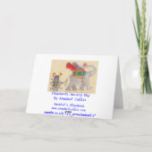 Der bewegende Tag der Elefanten Karte (Rückseite)