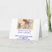 Der bewegende Tag der Elefanten Karte (Rückseite)