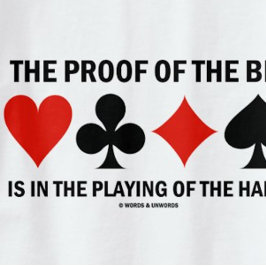 Der Beweis für das Gebot liegt in der Hand T-Shirt