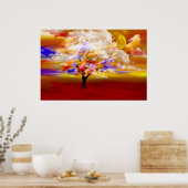 Der bewölkte Tag Poster (Küche)