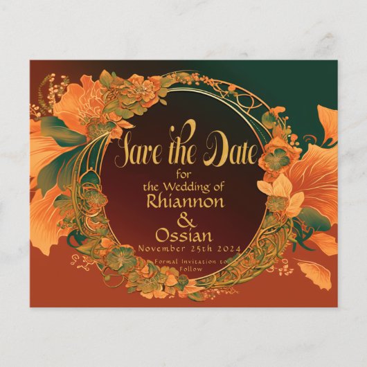 Der bezaubernde Druiden-Herbst Save the Date (Vorderseite)