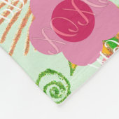 Der bezaubernde eklektische Garten: Diverse Blumen Fleecedecke (Ecke)