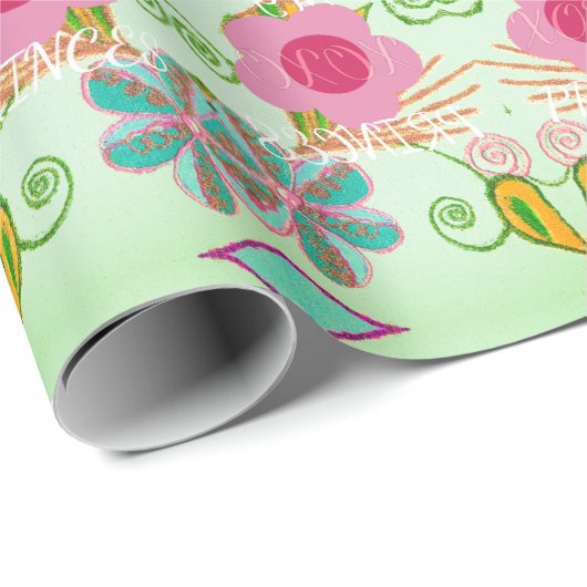 Der bezaubernde eklektische Garten: Diverse Blumen Geschenkpapier (Rolleneckpunkt)