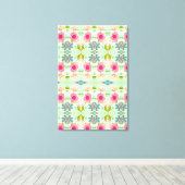 Der bezaubernde eklektische Garten: Diverse Blumen Leinwanddruck (Insitu (Holzboden))