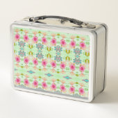 Der bezaubernde eklektische Garten: Diverse Blumen Metall Brotdose (Rückseite)