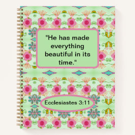 Der bezaubernde eklektische Garten: Diverse Blumen Notizblock