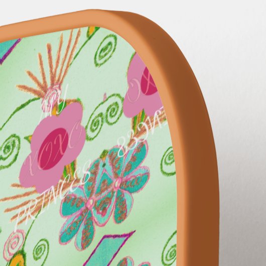 Der bezaubernde eklektische Garten: Diverse Blumen Pickleball Schläger (Linke Seite)