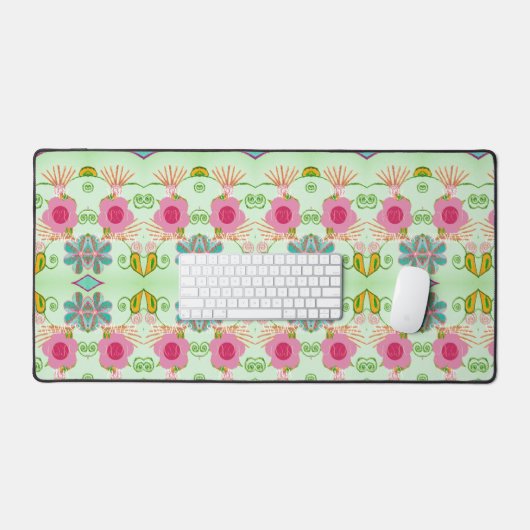 Der bezaubernde eklektische Garten: Diverse Blumen Schreibtischunterlage (Tastatur & Maus)