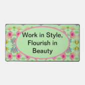 Der bezaubernde eklektische Garten: Diverse Blumen Schreibtischunterlage (Vorderseite)