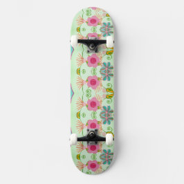 Der bezaubernde eklektische Garten: Diverse Blumen Skateboard