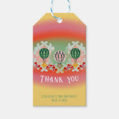 Der bezaubernde Emerald Hot Air Ballon Kindergebur Geschenkanhänger (Vorderseite)