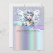 Der bezaubernde Glitzer Quinceañera mit seinen ung Einladung (Rückseite)